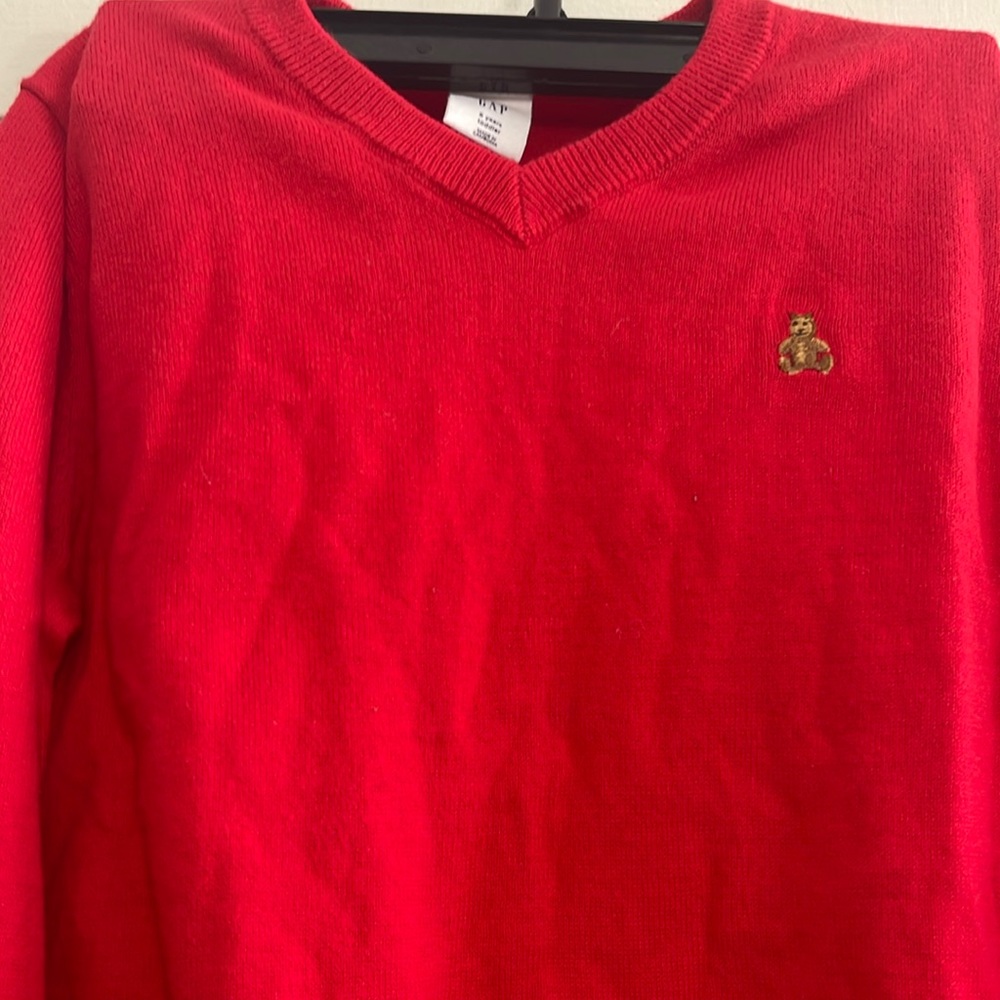 Boys red sweater